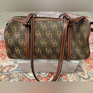Dooney & Bourke Tan Monogram Shoulder Bag